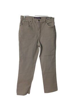 Gloria Vanderbilt Amanda Petite 8P Tan Pants 98% Cotton 2% Spandex #N-25